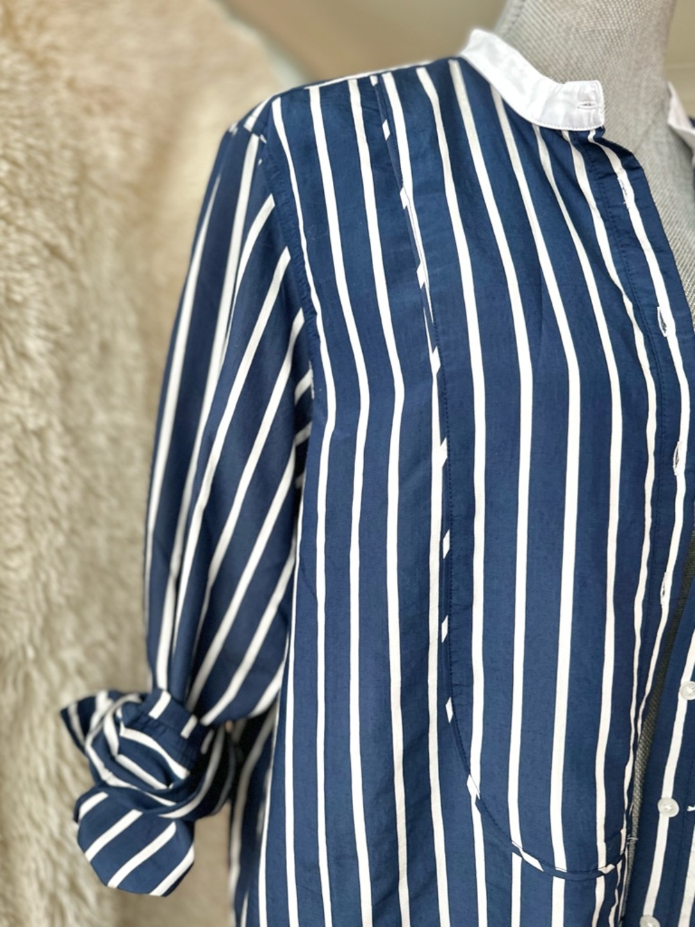 J.Crew Tuxedo-Bib Button-up Shirt in Stripe - Picture 9 of 10